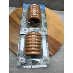Graber Wood Pole Rings Natural Finish Pack of 7 for 1-3/8" diameter Pole 2 Packs